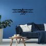 Wallity Airplanemetal Decor Negro